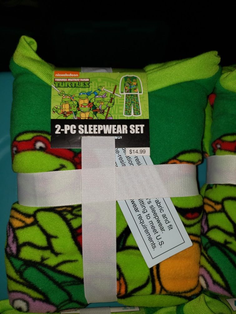 Boys tmnt pajama sets