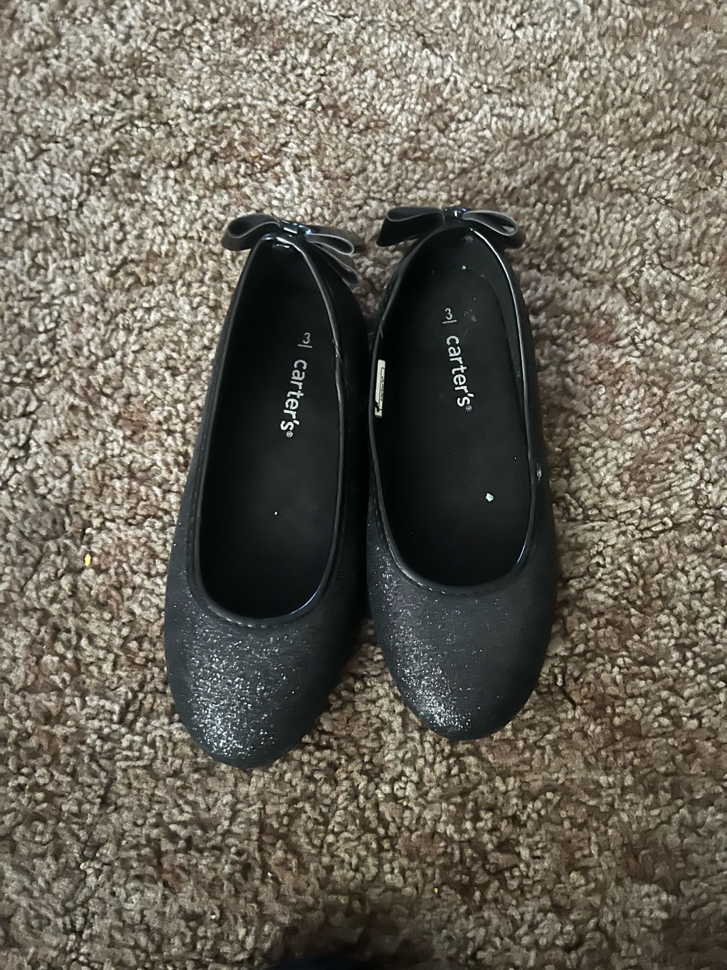 Girls Carters Cordelia Black Ballet Flats