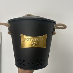 NEW potatoe Metal Storage Container