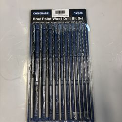 Long Brad Point Drill Bit Set