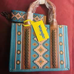 New- Wrangler Tote Bag for Women Aztec Top Handle Satchel Purse Boho Shoulder Handbags