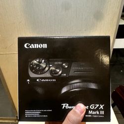 Canon PowerShot G7 X Mark III - 20.1MP Point & Shoot Digital Camera Black New. 