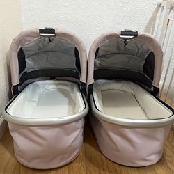 Uppababy pink stroller bassinet for twins