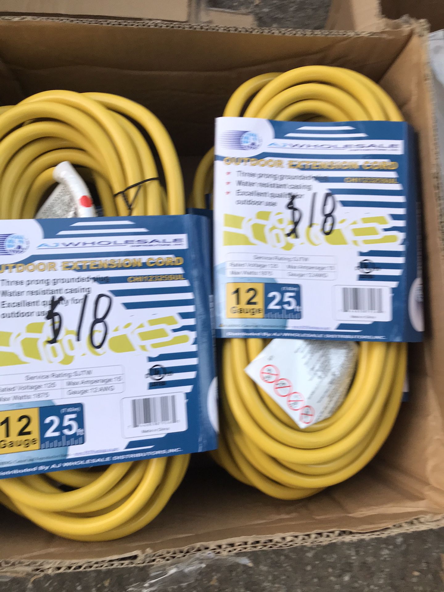 Outdoor extension cord 25 feet