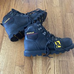 New CAT Footwear Men's Alaska 2 Waterproof 6" Work Boots - Steel Toe - BLACK - Mens 12