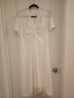 White, formal dress