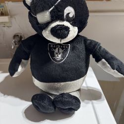NFL SIMON SEZ REVERSE A PALS PET PLUSH RAIDERS FOOTBALL BEAR