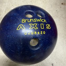 Brunswick Axis Bowling Ball — Blue Sparkle