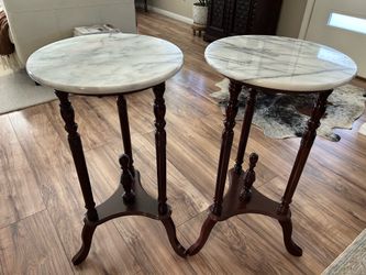 Marble plant or bedroom stands