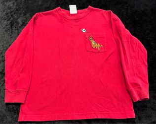 Boy Medium Vintage Y2K 2000 Scooby Doo Soccer Long Sleeve Tshirt