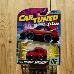 Car Tuned JDM '85 Toyota Sprinter Red #6 Series 2 Sealed New In Package