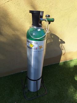 Large Oxygen canister tank bottle container cylinder 
