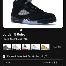 Jordan 5 Retro Black Metallic (2016)