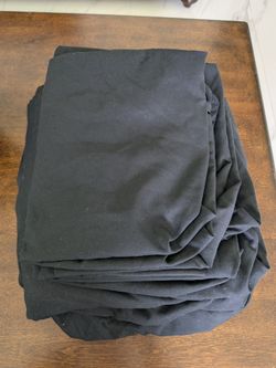 Black Comforter Set with Sheets and 4 Pillowcases