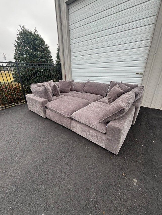 Modular Cloud Sectional With Ottoman