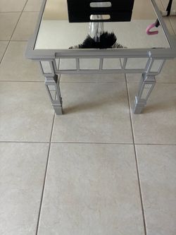Mirrored Silver Coffee Table