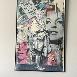 Mr Brainwash Gandhi Where There Is Love Litograph Poster Banksy Shepard Fairey