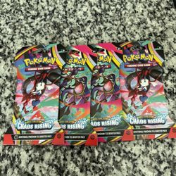 POKÉMON CHAOS RISING PACKS FOUR FOR 30