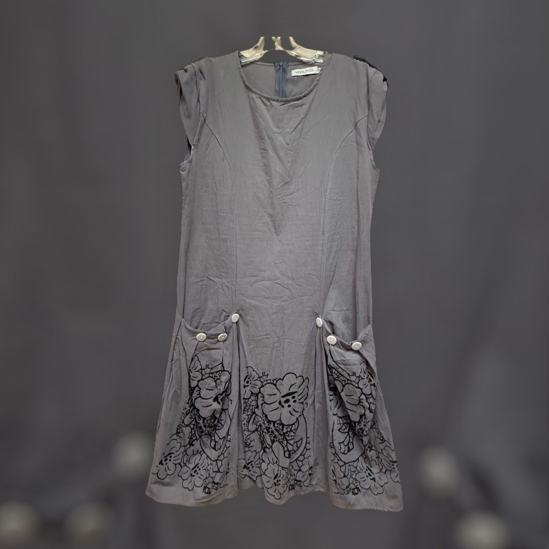 Comfortable Gray Dress