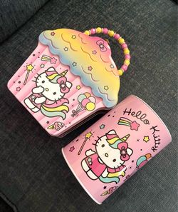 Hello Kitty Unicorn Coin Bank & Tin Container