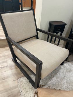 2 MCM accent chairs - used in staging lrg