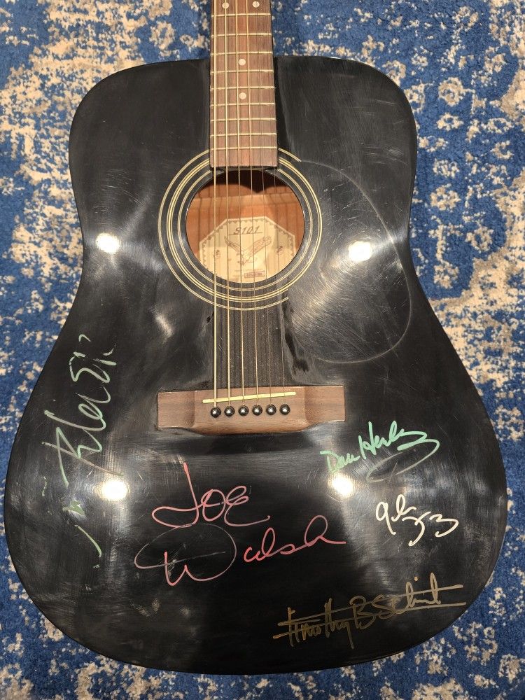Eagles Band Signed Acoustic Guitar