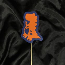 Custom Dino Topper 🧡💙