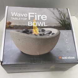 Wave Tabletop Fire Bowl fire pit