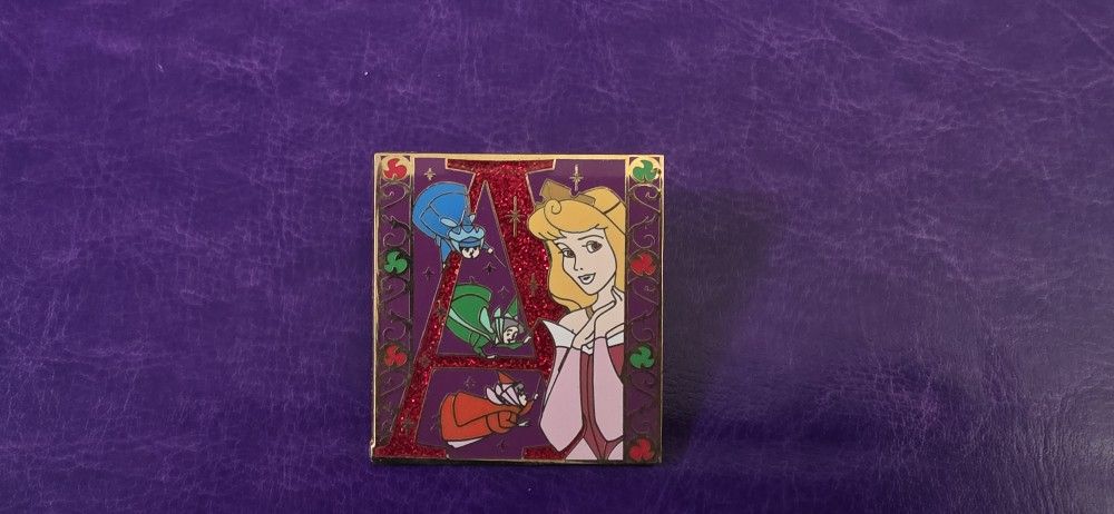 Aurora Letter Disney Store Pin
