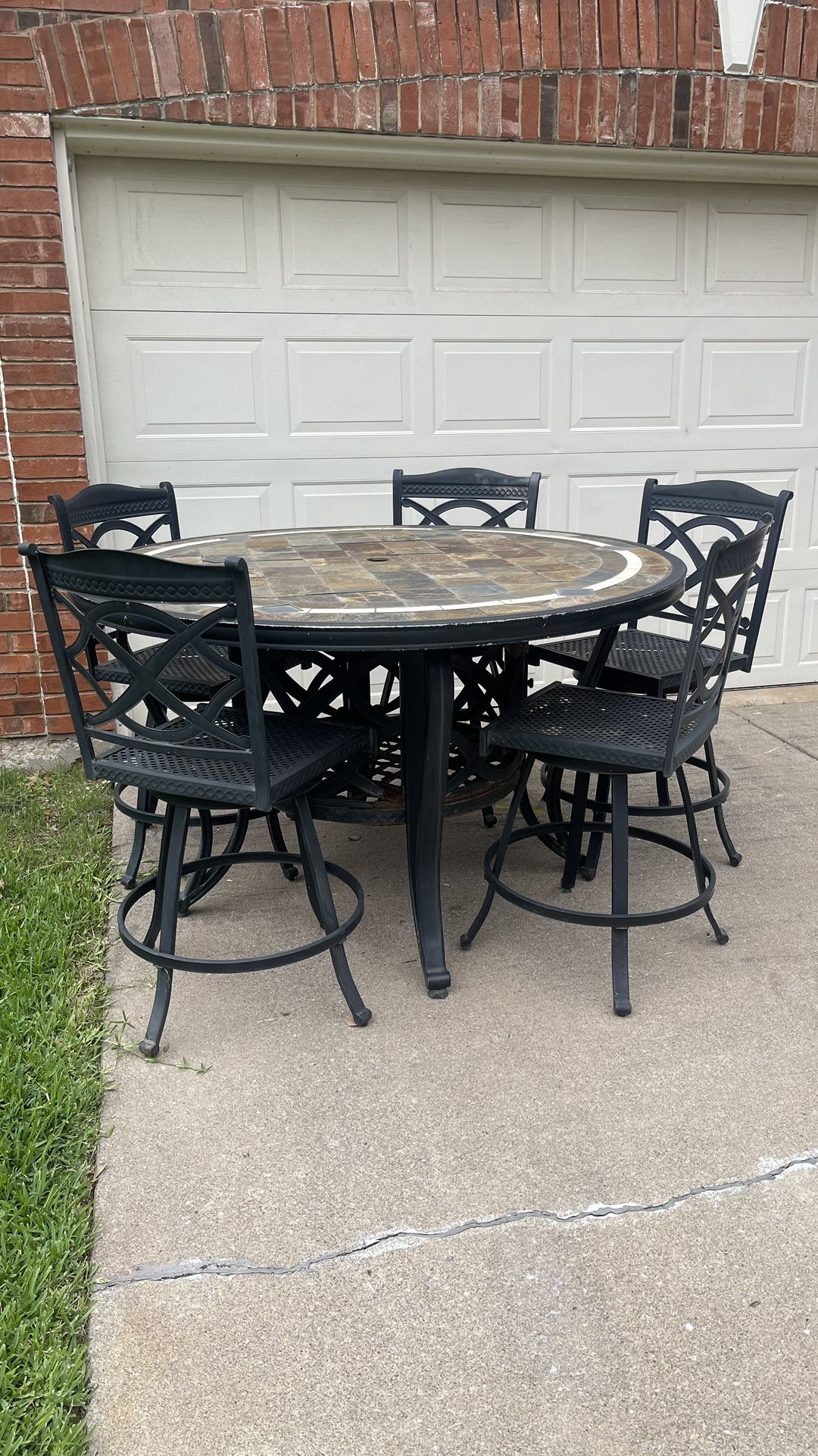Bar Height Patio Table Set