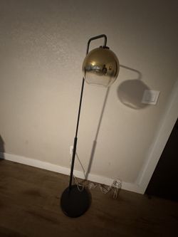 West Elm sculptural Globe Floor Lamp
