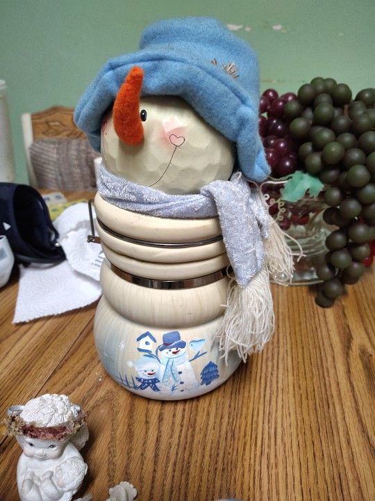 Snowman Cookies Jar 
