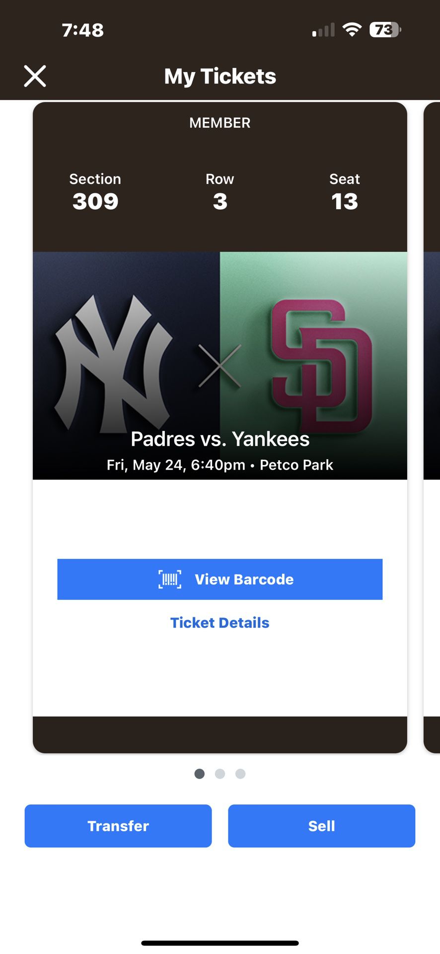 3 Padres Yankees Tickets 