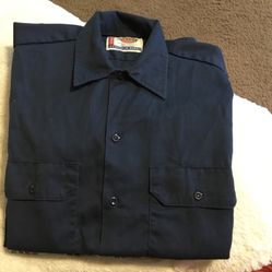 Mens Dickies Dark Blue Shirt Size Small