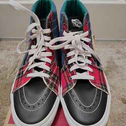 Vans Sk8-Hi Tartan Daze W/ Spikes - Size 8.5 Men's/10 Women's