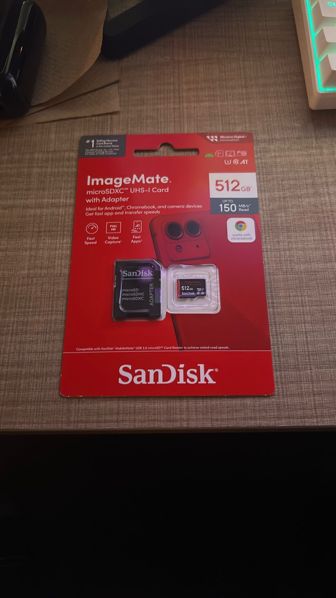 SanDisk 512GB ImageMate microSDXC UHS-I Memory Card with Adapter