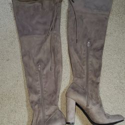 Over The Knee Leather Boots