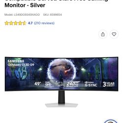 Samsung G9 oled 49” 240hz