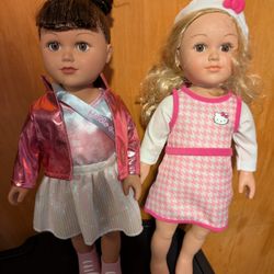 2 My Life Dolls Hello Kitty Anniversary Edition.