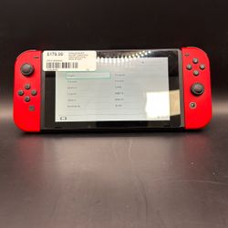 NINTENDO SWITCH WITH CORDS DOCK AND CASE 