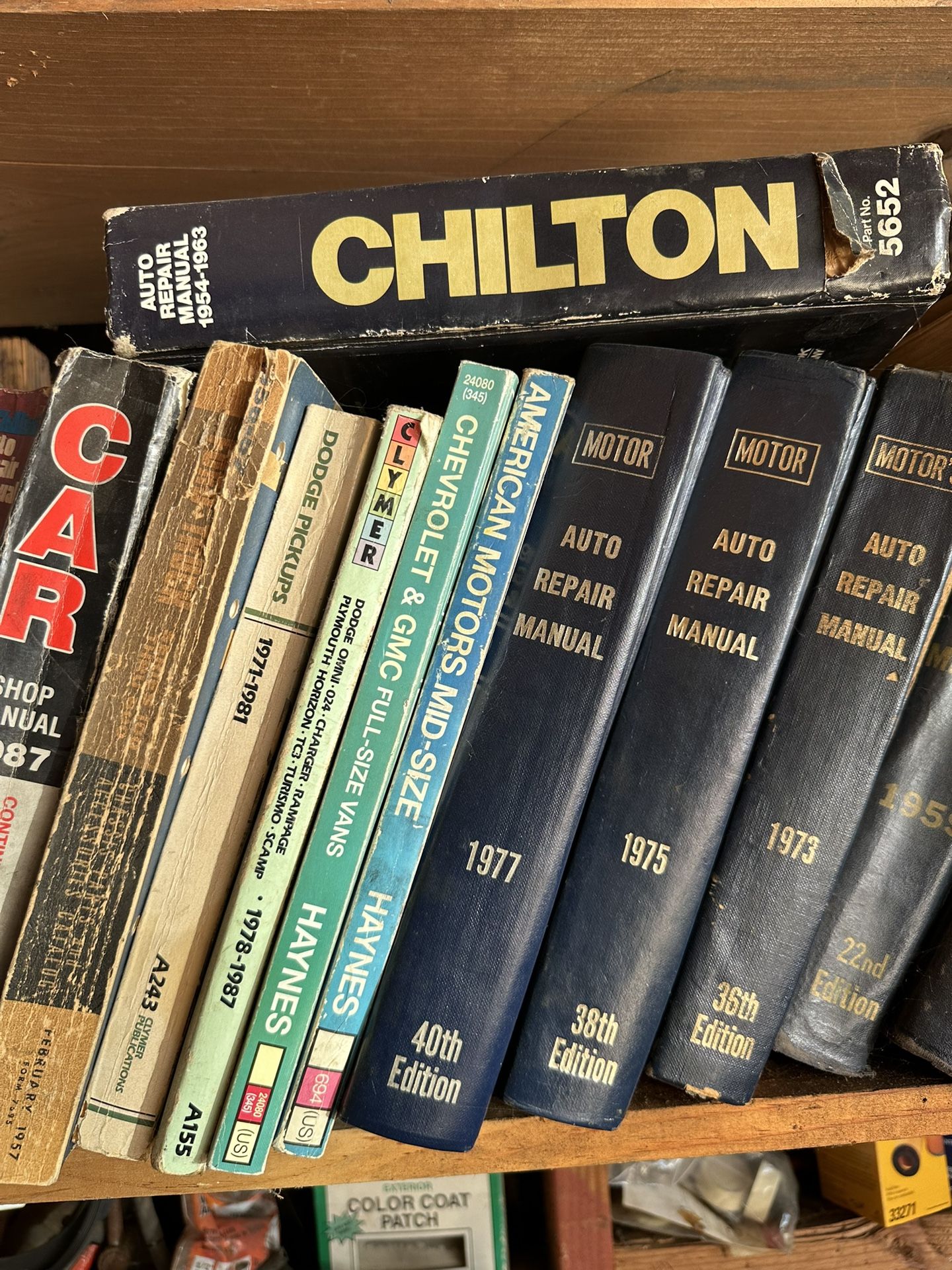 Chiltons Repair Manuals, And Other Classic Repair Books