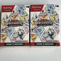 Pokémon Prismatic Evolutions Booster Bundle Box 2x – Eevee & Evolutions, 2025