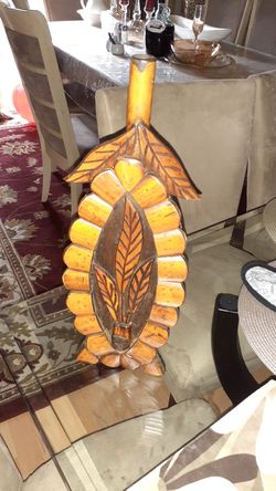 Wood bottle decor