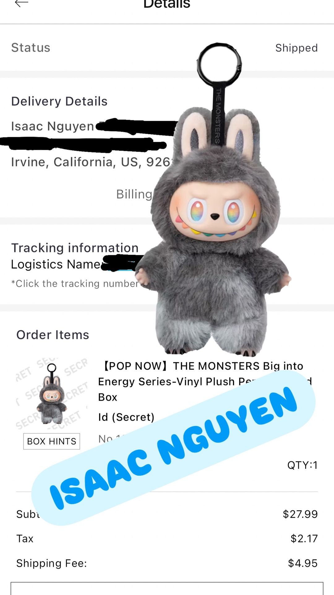 Labubu Big Into Energy SECRET ID