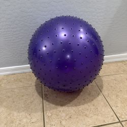 Large purple bouncing ball