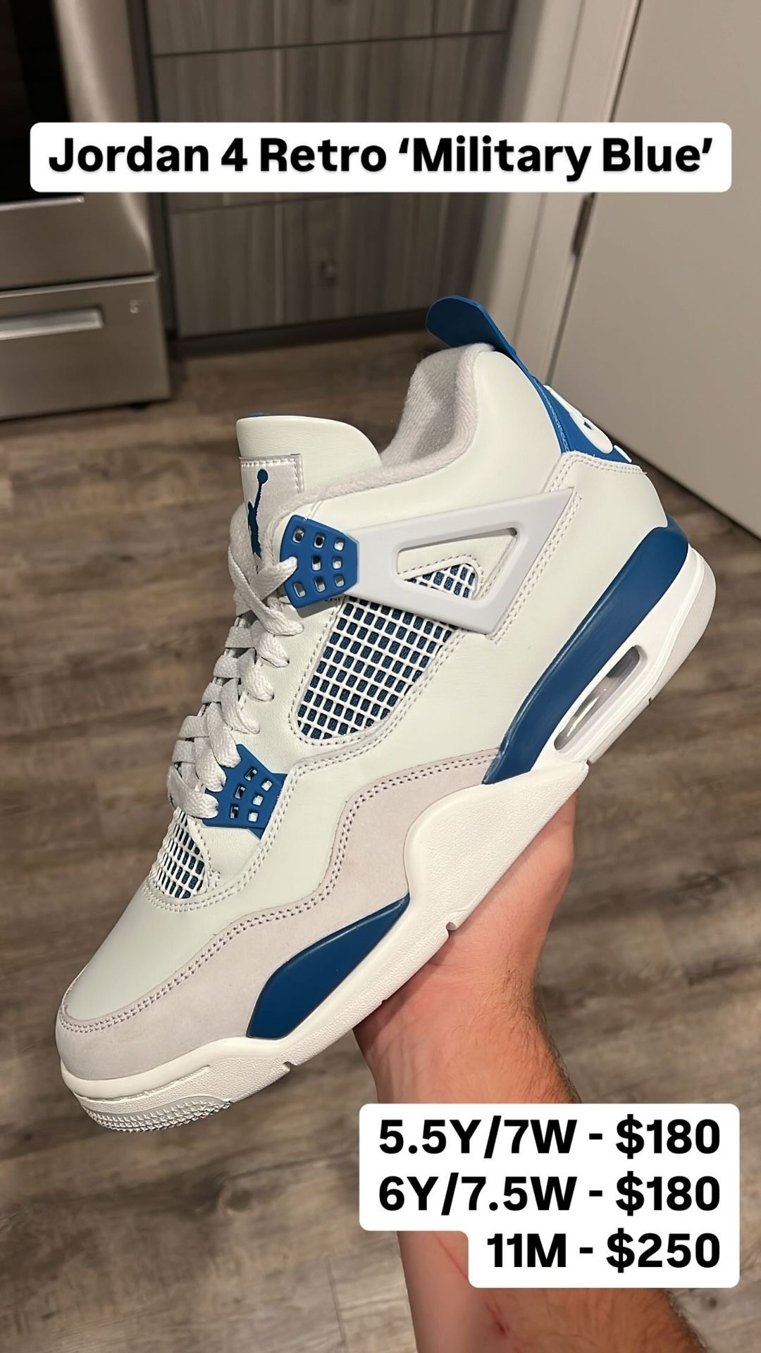 Jordan 4 Retro ‘Military Blue’
