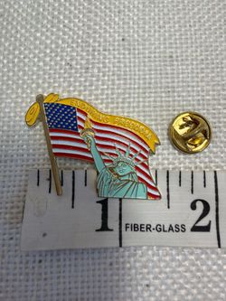 Enduring Freedom American Flag Statue of Liberty Patriotic Pin lot 120 pins