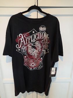 Affliction Outlaw Motors Graphic T-Shirt -- Size Men's 2XL