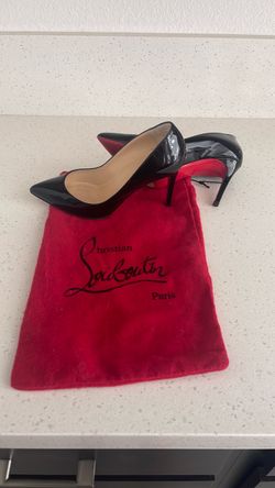 Christian Louboutin Black Patent Leather Pumps