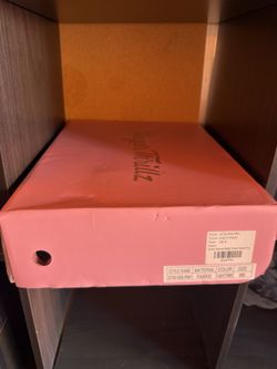 Dolls Kill Sugar Thrillz Sweet Sonata Ballet Wrap Heels — Pink Satin Platform, US 8 (New in Box)